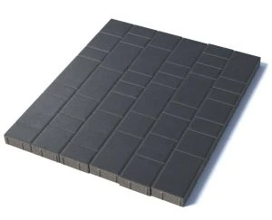 Тротуарная плитка Старый город, 60 мм, черный