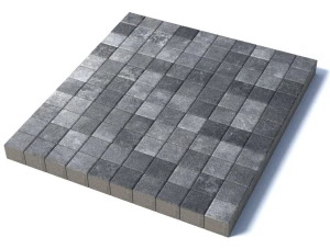 Тротуарная плитка Квадрат 100х100х60 мм, Антрацит