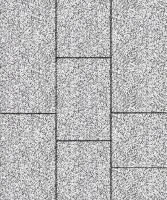 Тротуарная плитка Трио, 60 мм, мрамор, белый с черным