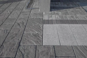 Гладкая серая тротуарная плитка от производителя