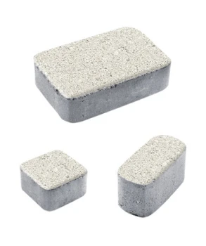 Тротуарная плитка Классико гладкая белая 