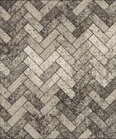 Тротуарная плитка Паркет 180х60х60 мм, гранит, Антрацит