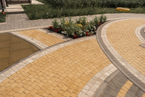 Тротуарная плитка Антик Б.3.А.6 гладкая серая Тротуарная плитка Антик Б.3.А.6 гладкая серая