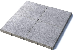 Тротуарная плитка Квадрат 500х500х60 мм, гранит, белый