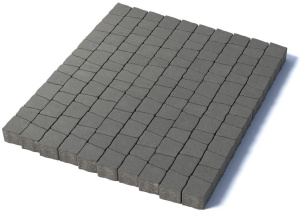 Тротуарная плитка Абрис, 60 мм, серый